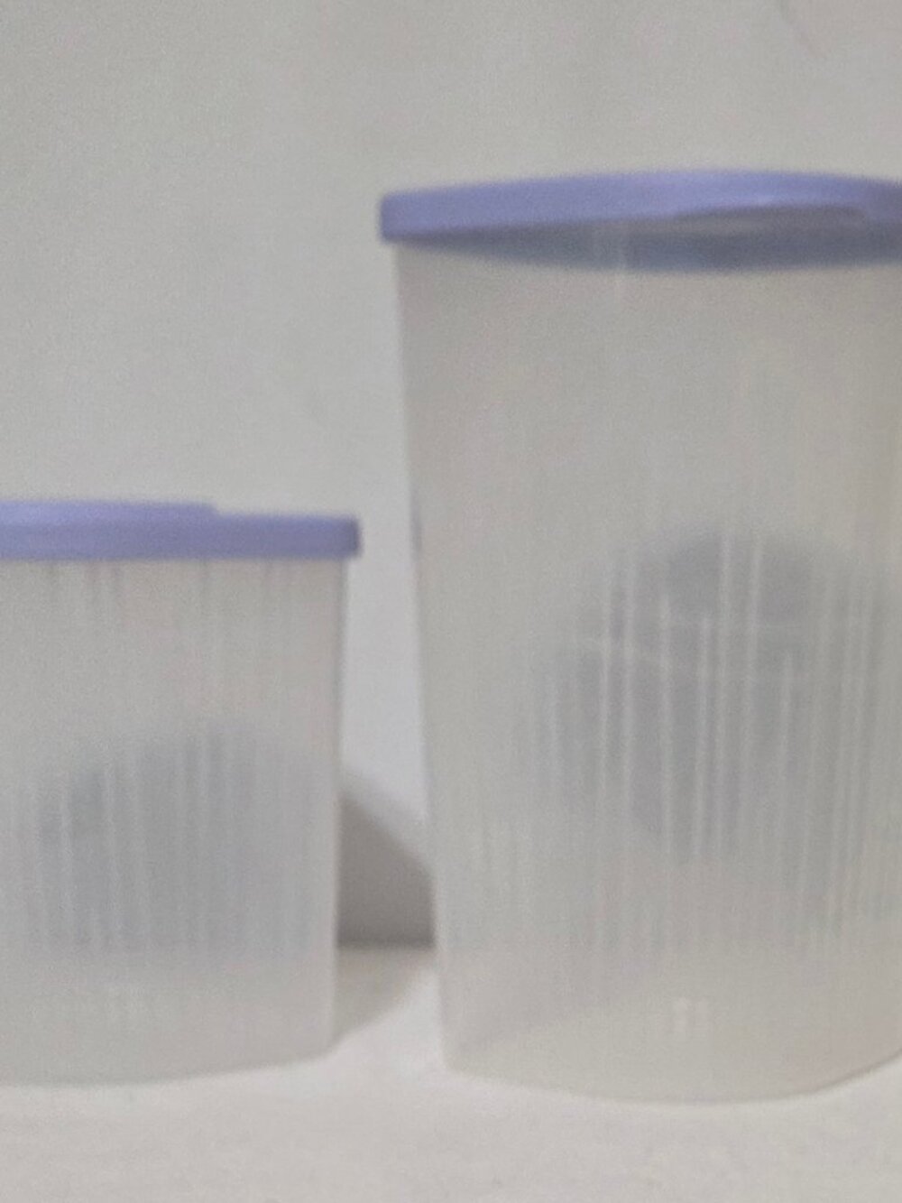 Tupperware Fresh N Cool Set 2 Medium and Large Containers Blueberry Seals